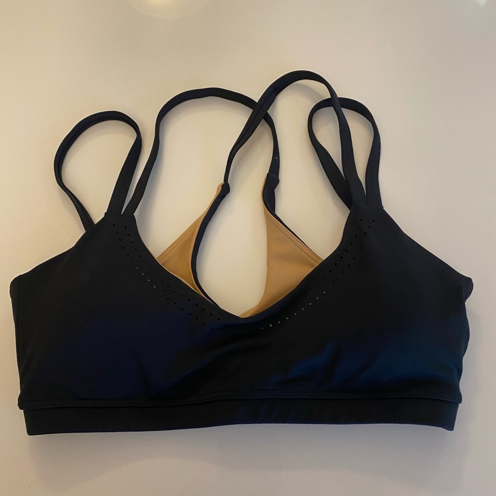 BuffBunny Limitless Laser Cut Sports Bra Onyx Black
